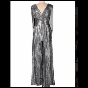 SILVER SPARKLE JUMPSUIT